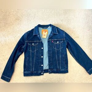 Levi's Indigo Denim Jacket with Tan Label
